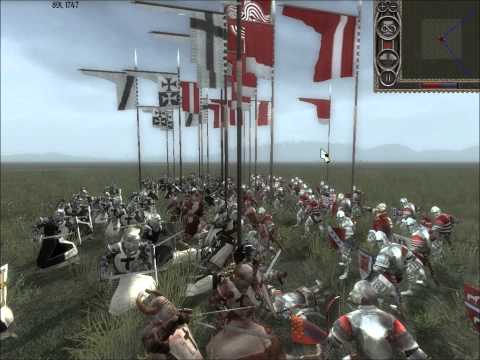 Medieval 2 Total War: Ritter Bruder vs Chilvaric Knights