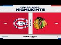 NHL Highlights Canadiens Vs Blackhawks December 22 2023