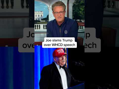 Joe slams Trump over WHCD speech