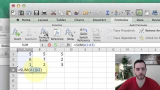 How to Sum a Column or Row of Excel Cells