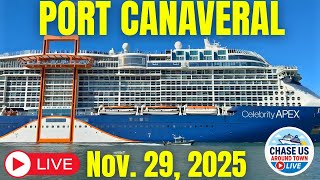 LIVE: Watching 6 Cruise Ships Leaving Port Canaveral LIVE! (Nov. 29, 2025)