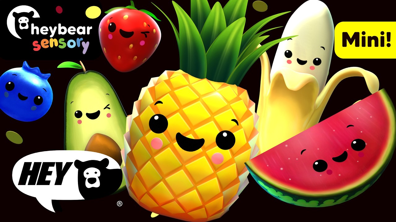 Hey Bear Sensory - Dancing Fruit and Veggies! - Mini Dance Video