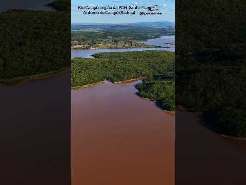 IVOLANDIA GOIÁS, PROJETO VISÃO AÉREA - RIO CAIAPÓ NA REGIÃO DA PCH RIALMA.