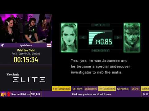 Metal Gear Solid [Any% (Easy)] by ApacheSmash - #ESAWinter20