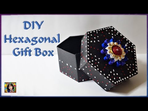 DIY Hexagonal Gift Box || Easy Paper Gift Box || Hexagon Video