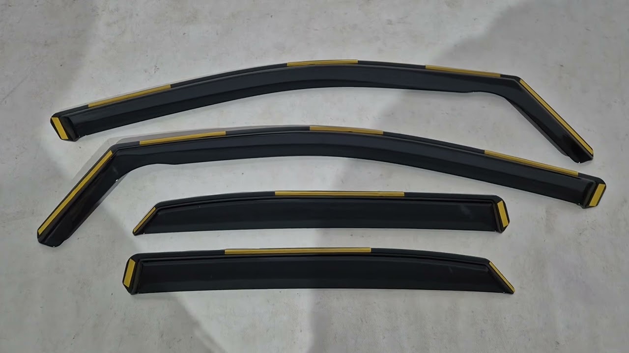 Вітровики вставні Niken Luxury (4 шт) Video 1