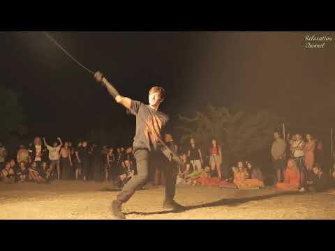 Fire show to the sound of drums, dancing with fire  SkazkaFest 2021