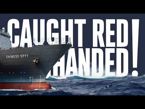 CHINESE SPY Ship GETS CAUGHT Snooping on US Cargo Vessel!