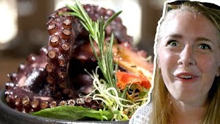 INCREDIBLE 5 Course Octopus!!! - Mexico vlog #298