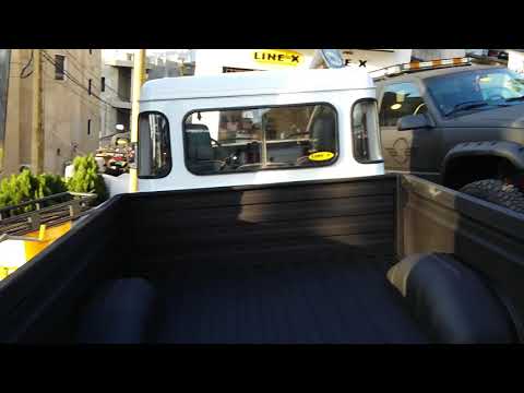 LINE-X'ed Land Rover Defender 110 Bedliner