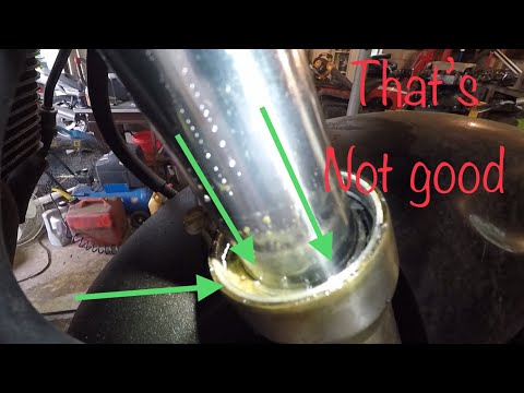 How to replace motorcycle fork seals Katana 750 GSX F (step by step)