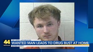 Capture of wanted Daviess County man leads to drug bust at home, sheriff says