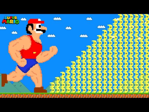 Super Mario Bros. But Power Moons = Muscular Mario...