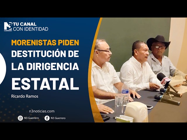 Morenistas piden destitución de la dirigencia estatal