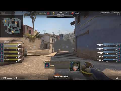Astralis 200 IQ Nade vs FaZe Mirage DreamHack Masters Marseille 2018