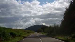 Drive Through Scottish Highlands Scotland August 2nd