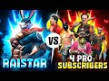Raistar Vs 4 Pro Playes Best Clash Squad Battle WHO WILL WIN MUST WATCH Freefire