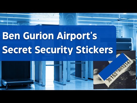 Adesivos secretos para passaporte do aeroporto Ben Gurion O que significam os números?