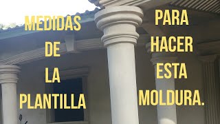 MEDIDA DE PLANTILLA PARA MOLDURAS REDONDAS