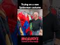 Trying On A Marvel Spider Man Costume Shortvideo Costume Spiderman