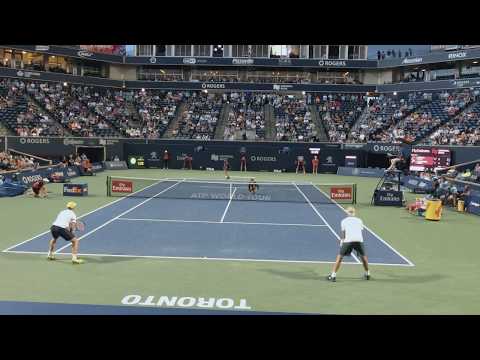 fantastic hd doubles tennis court level 2018 Toronto semi final