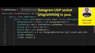 Datagram UDP socket programming in java