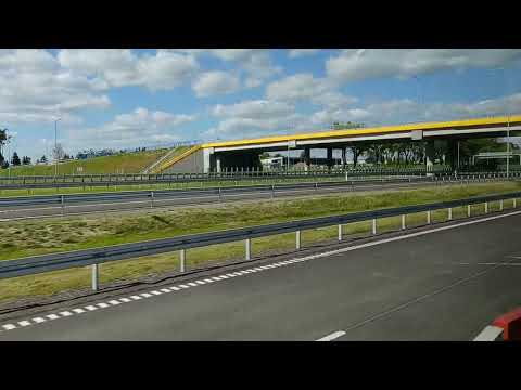 Poznan highway view from bus