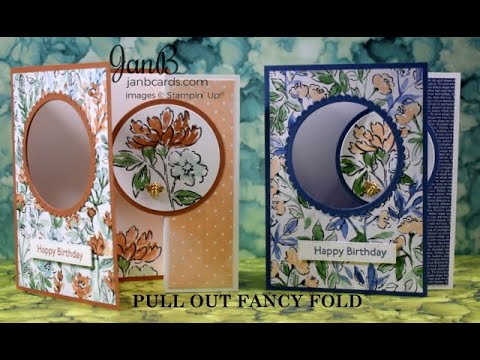No.589 Pull Out Flap Card - JanB No.5 Top UK Stampin' Up! Independent Demonstrator