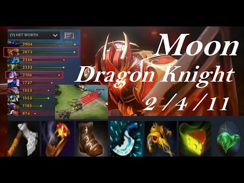 Moon Dragon Knight - win 700 gold against Armel when laning - TNC Predator vs Fnc Full Game1 - Dota2