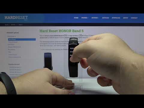 How to Factory Reset in HONOR Band 5 – Wipe Data / Restore Defaults