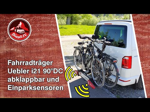 Fahrradträger Uebler i21 90° DC, klappbar + Parksensor | Langzeittest | VW T6 California | #BüssliTV