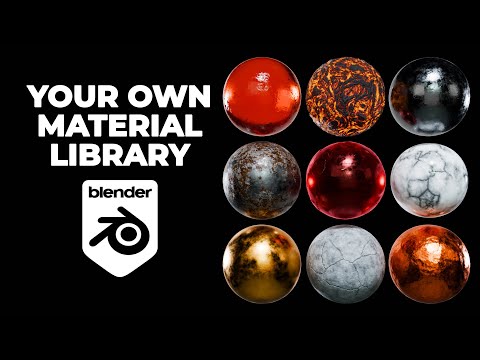 How to make your own material library in Blender