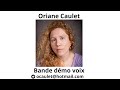 Oriane Caulet - bande demo voix 2025