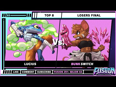 Fusion 251: Major X2 - Losers Final - Lucius (Ranno) VS Switch (Olympia) - Rivals of Aether 2