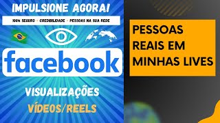 Comprar visualizações reais na live do Facebook, comprar seguidores reais no Facebook e muito mais.