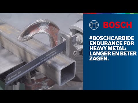 #BOSCHCARBIDE Endurance for Heavy Metal: Langer en beter zagen
