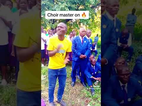 Choir master on fire