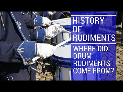 History of Drum Rudiments - Marching drums, drum kit rudiments, drum corp