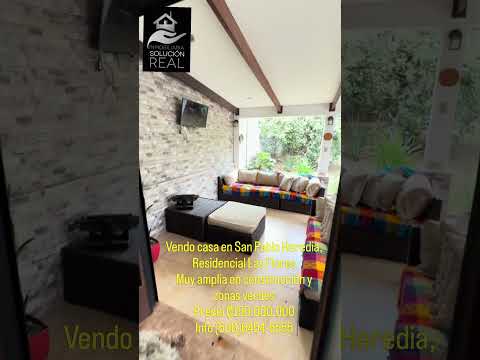 Vendo Casa en San Pablo, Heredia. Residencial Las Flores, muy amplia en construcción y zonas verdes