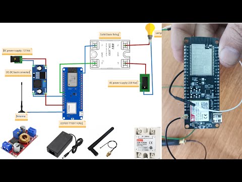 How to Control Electrical Devices via SMS | ESP32 TTGO T-Call & SIM800L Tutorial