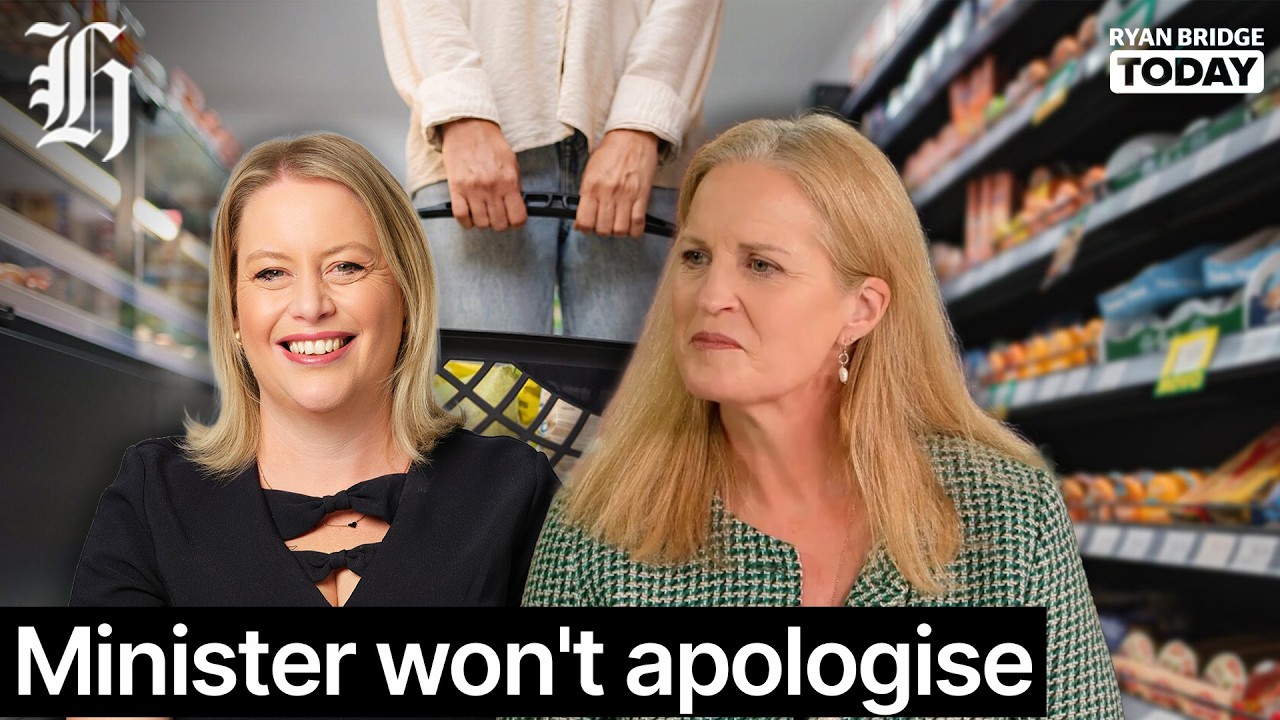 Food 'not an essential need' blunder: Minister won't apologise | Ryan Bridge TODAY