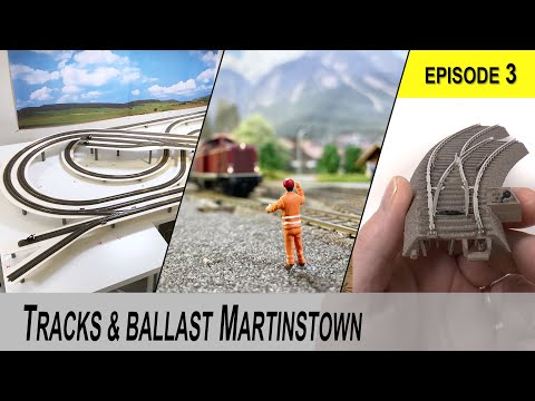 Laying Tracks & Ballast - Building a Beginners Model Railroad from ground up.