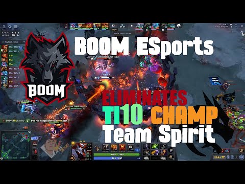Dota 2 Boom ESports eliminates the TI10 Champ Team Spirit [Highlights]