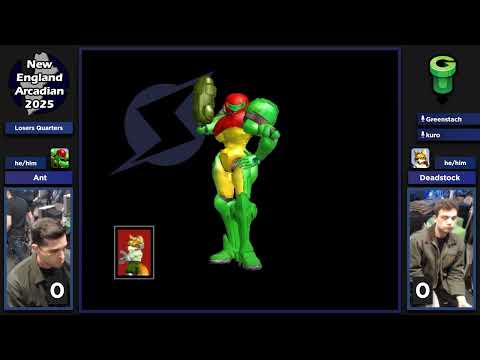 NE Melee Arcadian 2025 - Ant (Samus) vs. Deadstock (Fox) - SSBM LQF