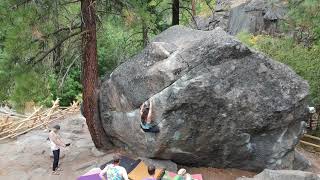 Video thumbnail of Fiend it Like a Crack, V4. Leavenworth