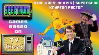 Krypton Factor | SuperGran | Star Wars:Droids❔👵🏻 🤖 🕹 ZX Spectrum Games Based On TV Shows 📺 3️⃣