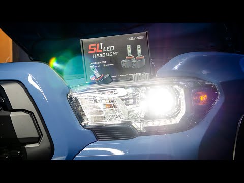 How-to: Install & Review Diode Dynamics SL1 LED Headlights H11 - 2019 Toyota Tacoma -3rd Gen Tacoma