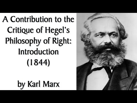 "Opium of the Masses" | Intro to Contribution to the Critique of Hegel's Philosophy of Right by Marx