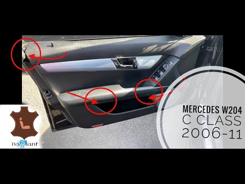 MERCEDES w204 C class 2006-11 front door panel removal