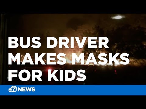 Hero bus driver used shirt to create masks for kids in Camp Fire